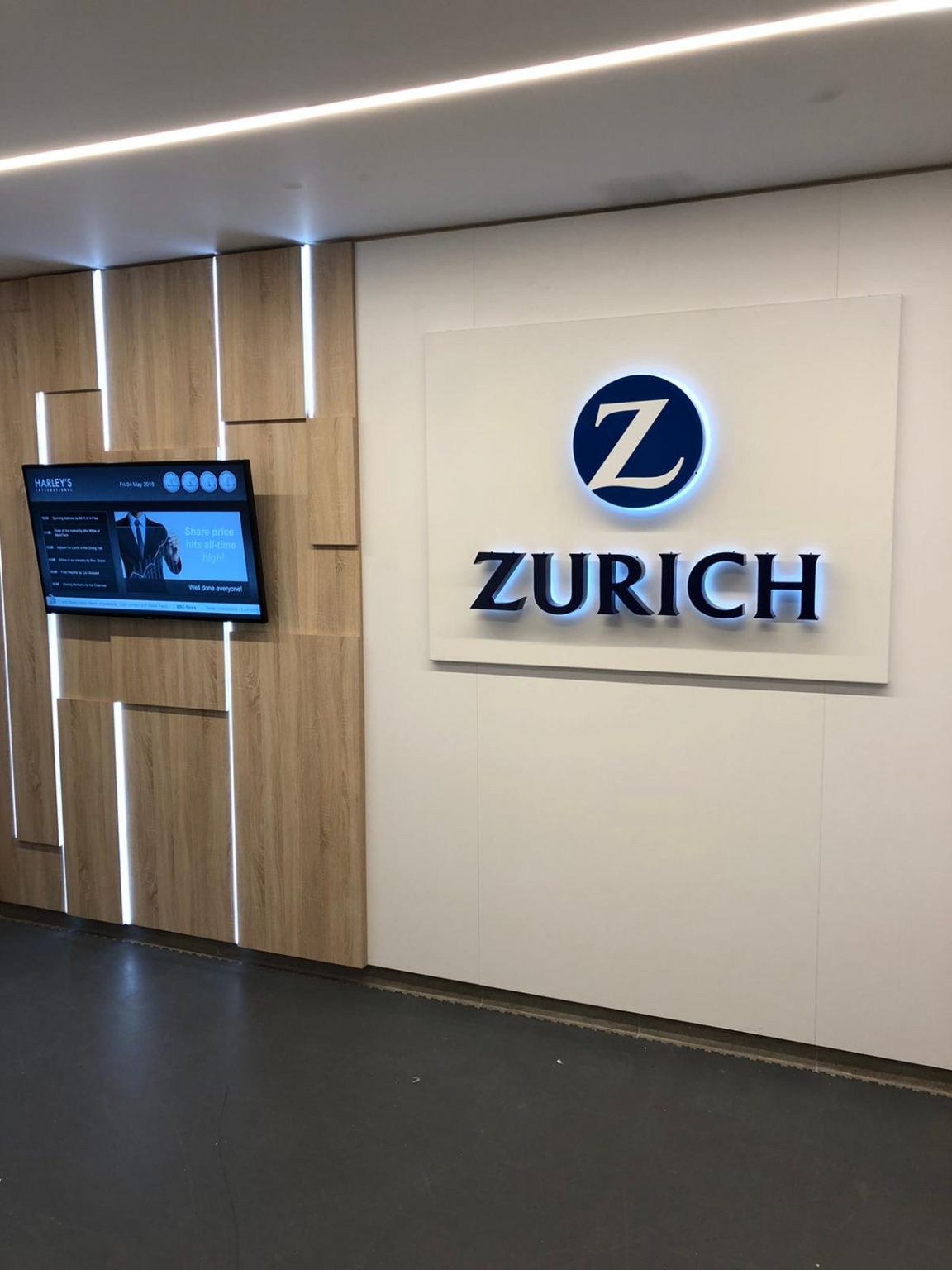 Office Refurbishment, Zurich Insurance GM Joinery